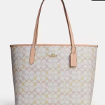 Túi Coach City Tote in Pretty Signature Canvas